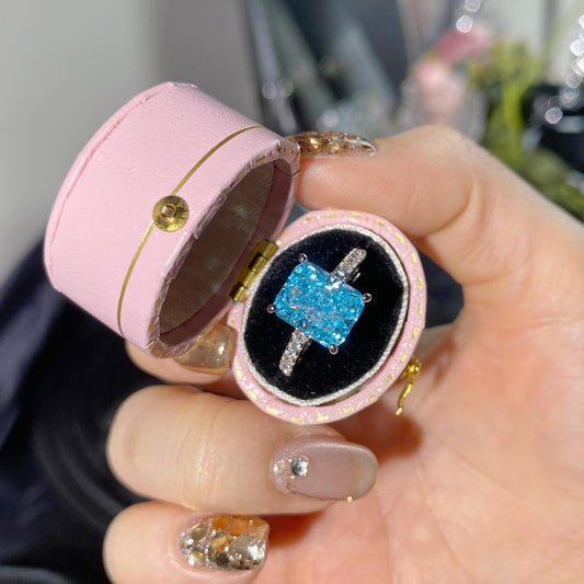 High-carbon diamond gold electroplating ring with adjustable opening