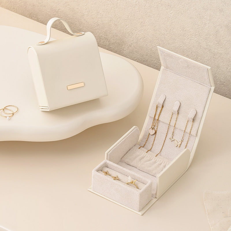 High-End Leatherette Jewelry Storage Box