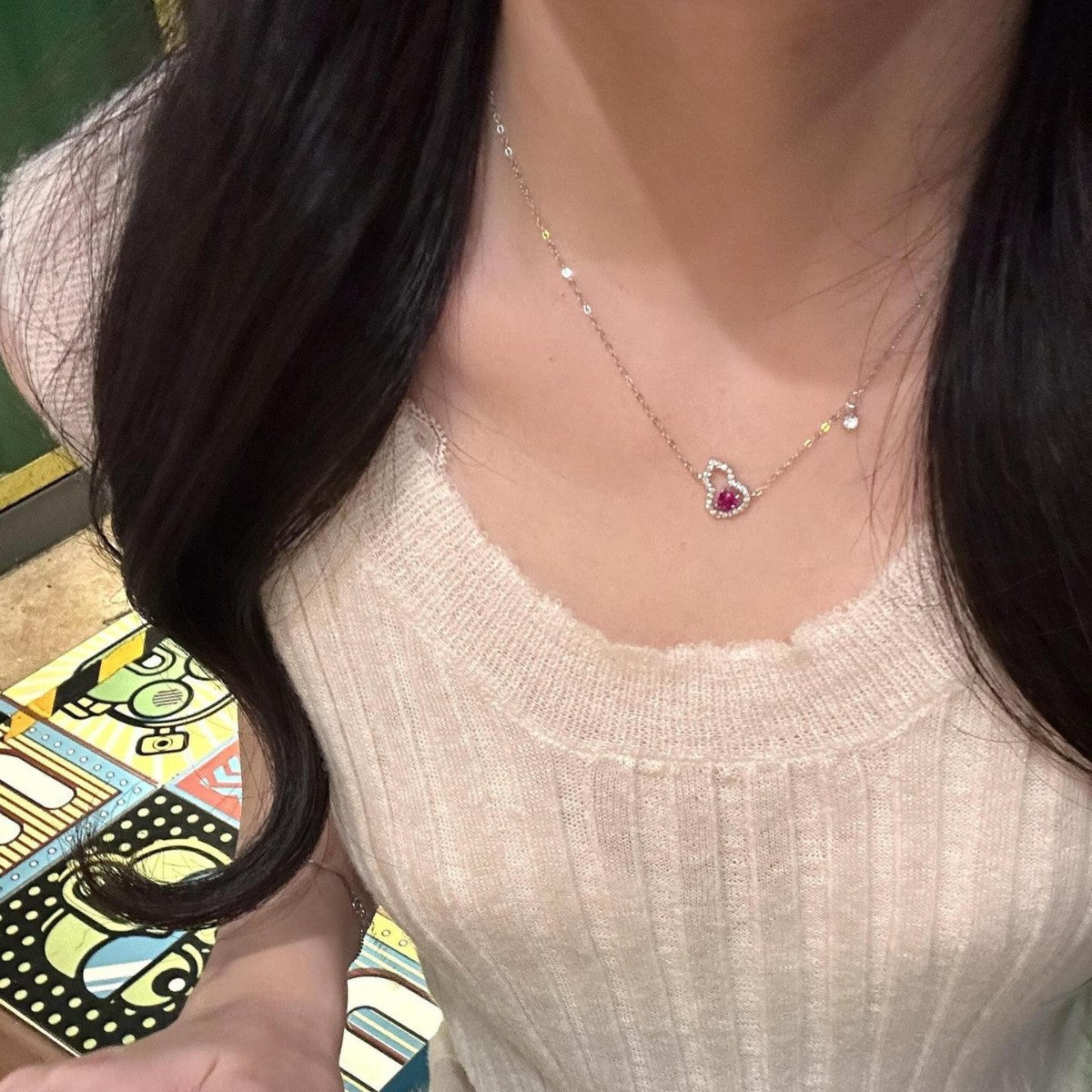 S925 sterling silver 18k gold-plated inlaid zircon gourd necklace bracelet earrings set