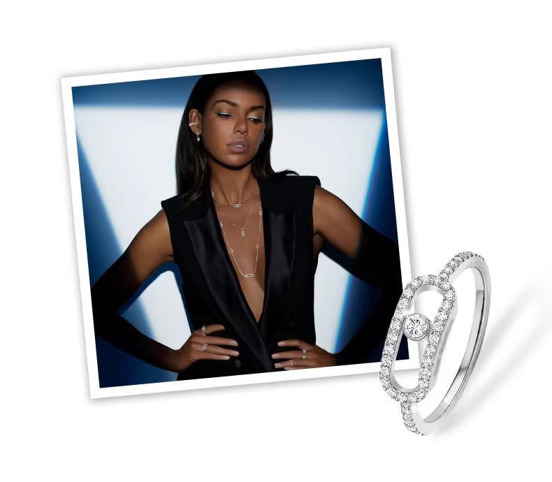 Full rhinestone pin necklace bracelet ring pendant earrings