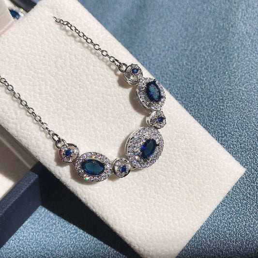 18k gold plated micro-inlaid colorful bracelet earrings ring necklace set