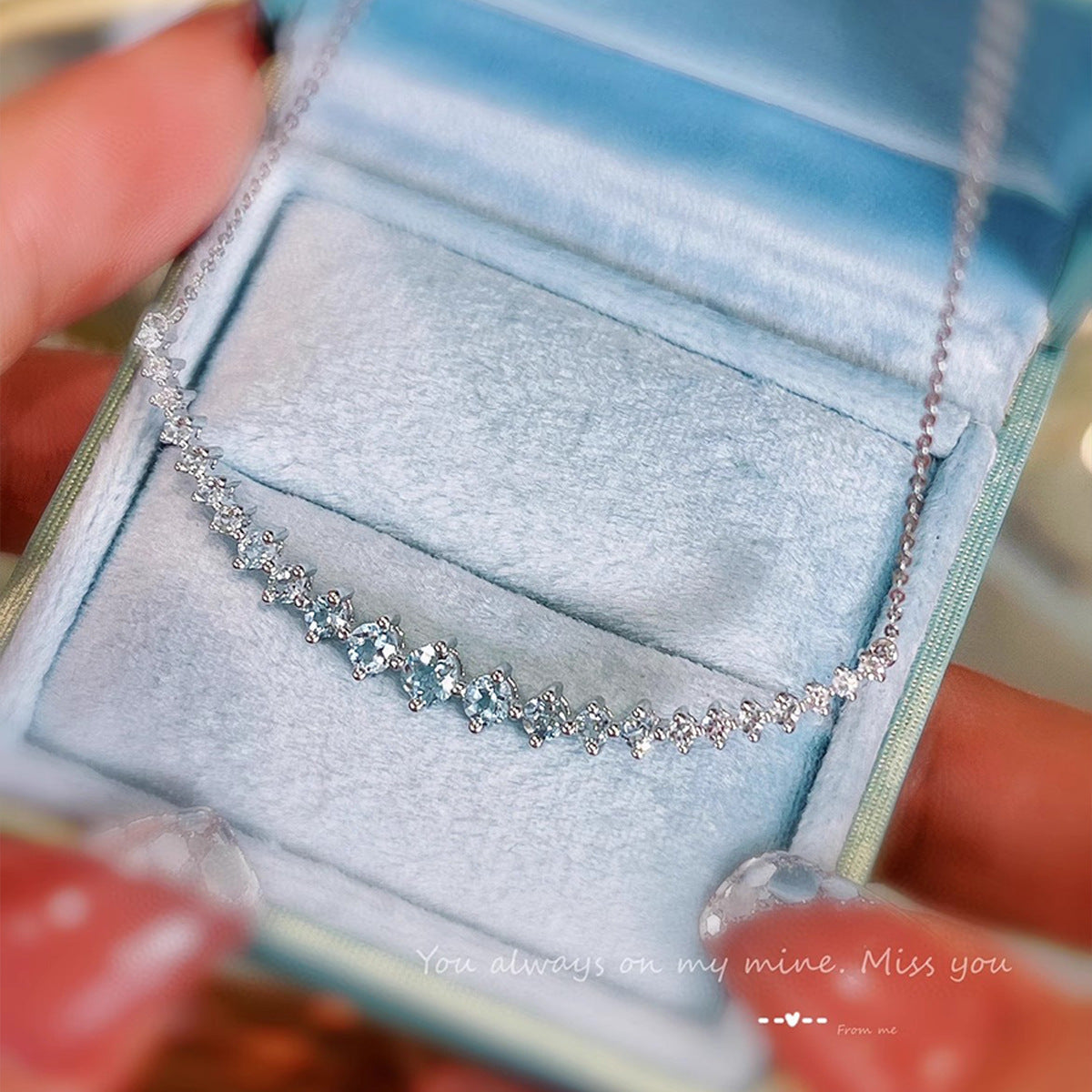 S925 sterling silver smile necklace