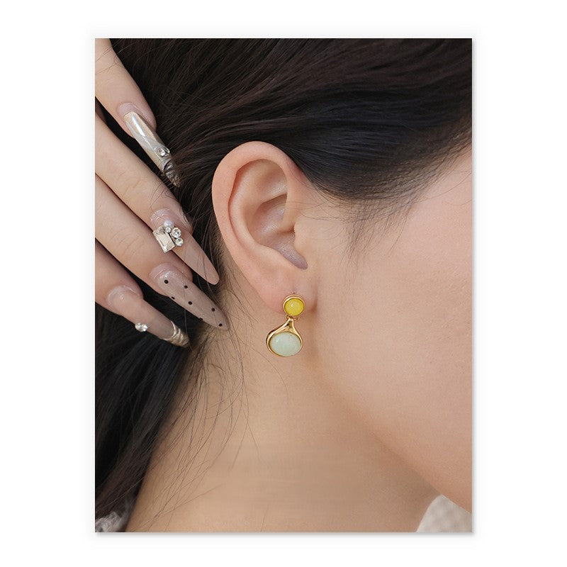 Tianhe Stone Necklace Earrings Set