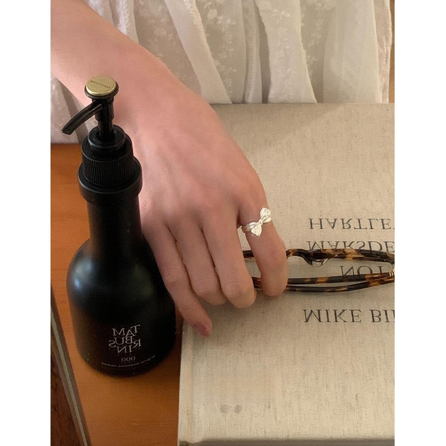 Bow S925 sterling silver ring