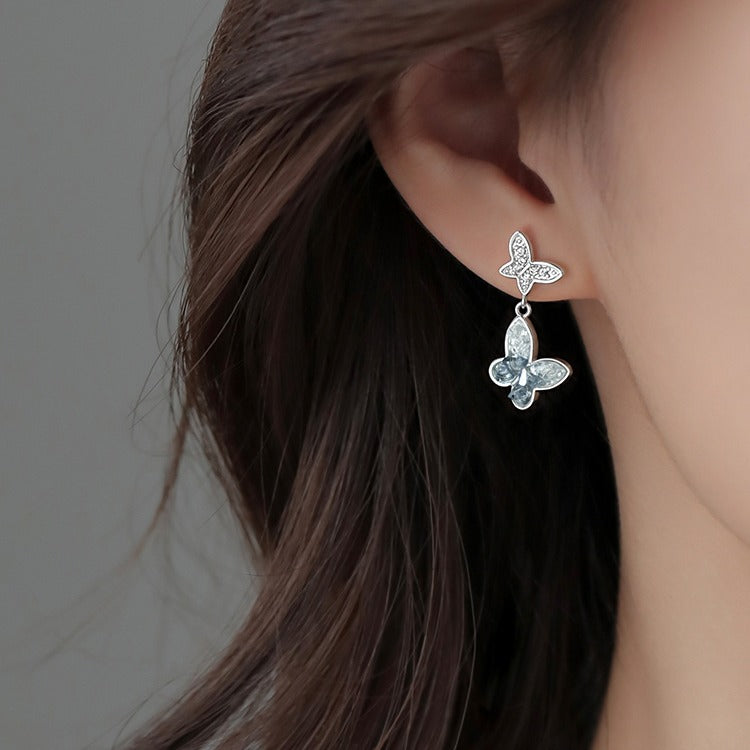 925 sterling silver Butterfly Earrings
