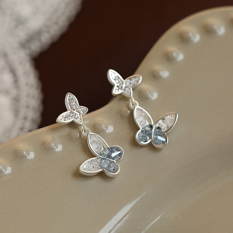 925 sterling silver Butterfly Earrings