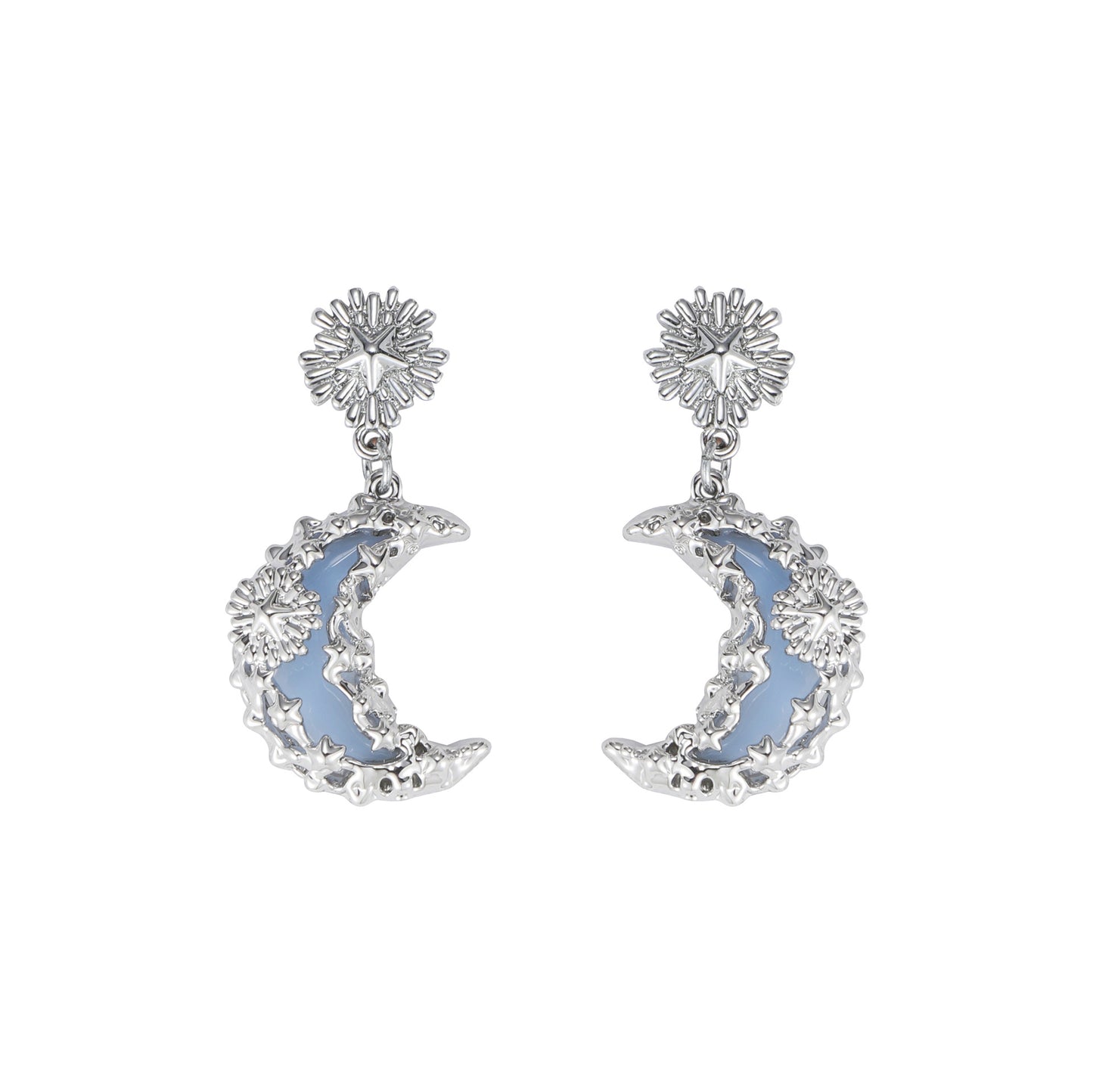 Lava blue moon series necklace ring earrings