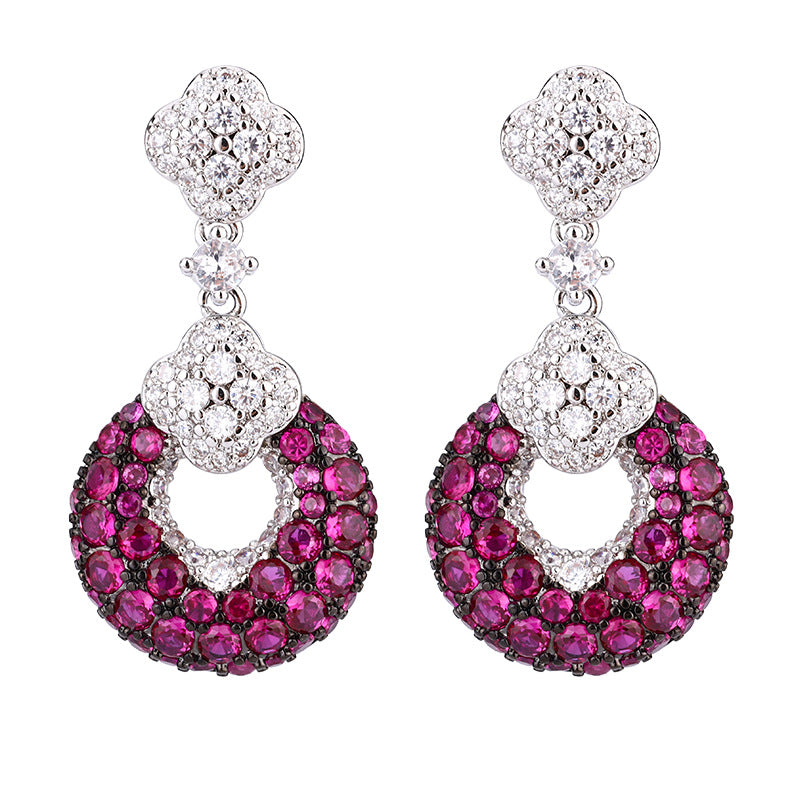 S925 silver needle studded earrings