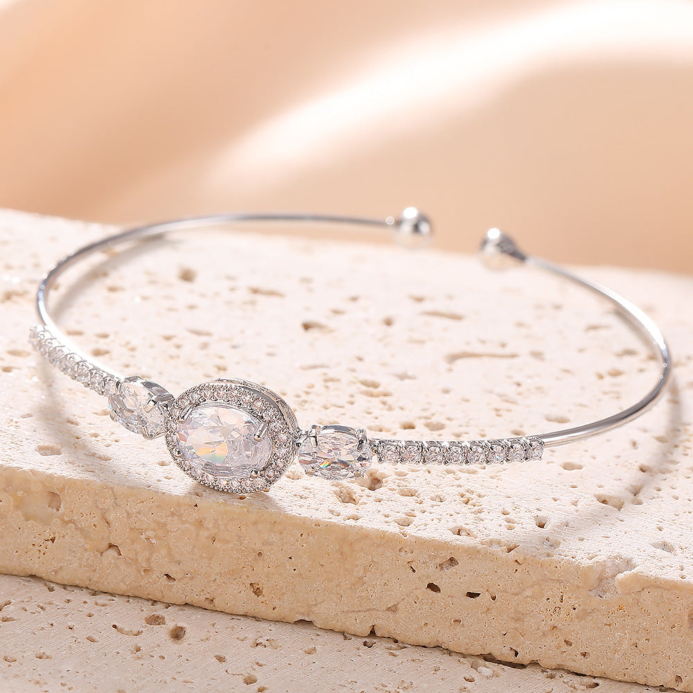 Rose zircon bracelet