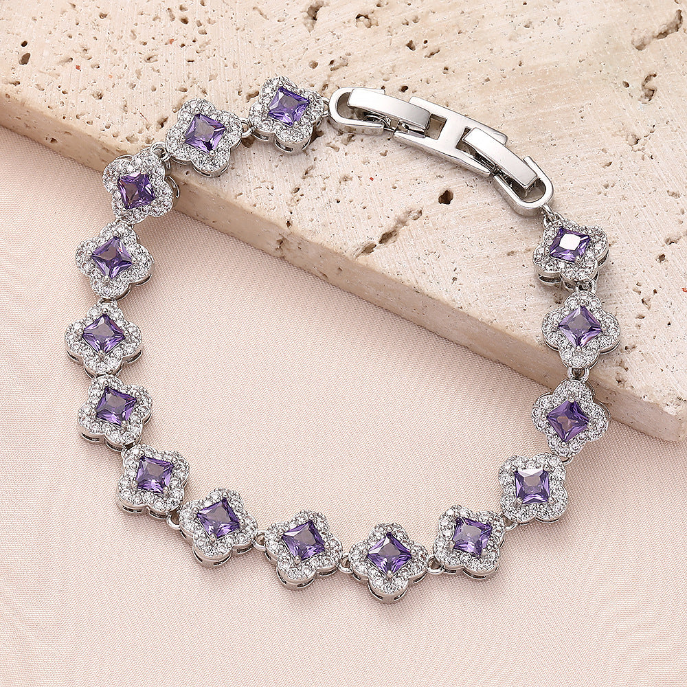 真鍮ジルコンブレスレット