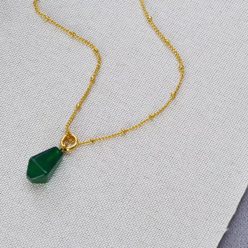 Natural lapis lazuli necklace earrings set