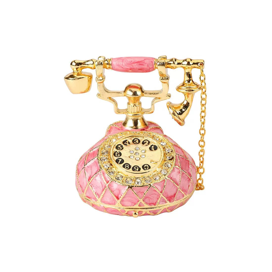 Enamel Jewelry Box & Phone Decor