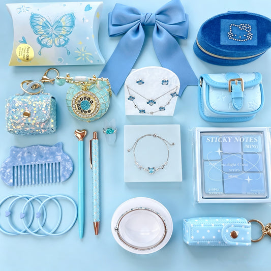 Blue Jewelry & Gift Curated Set