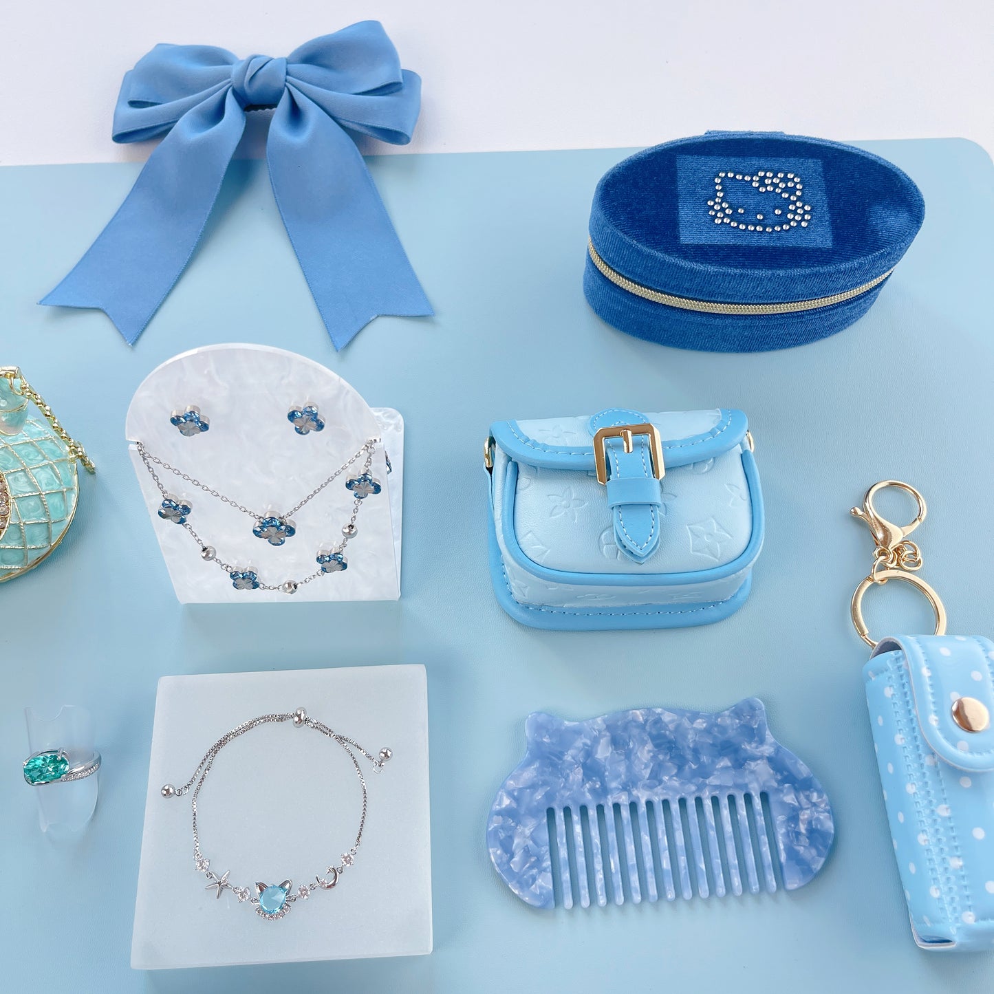 Blue Jewelry & Gift Curated Set