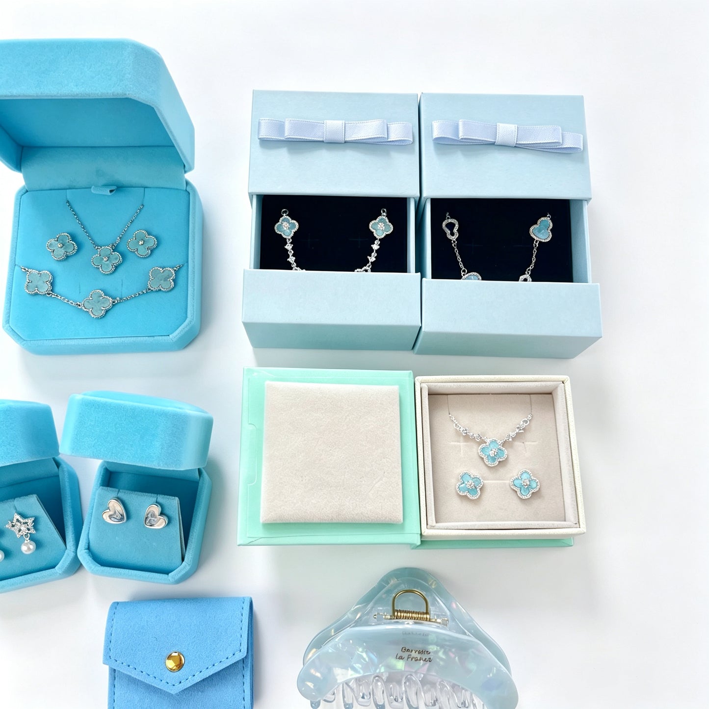 Blue Four Leaf Clover Curated Set