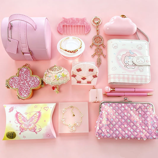 Pink Jewelry & Gift Curated Set