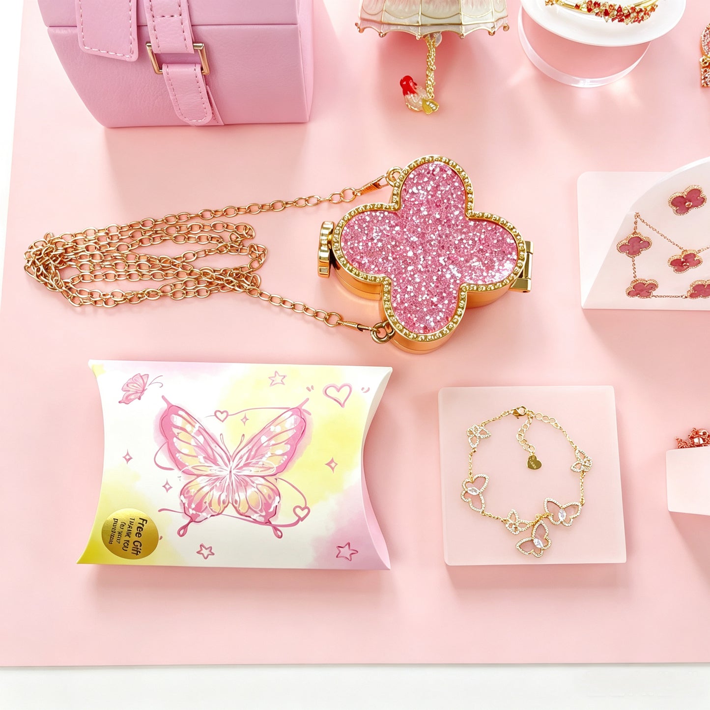 Pink Jewelry & Gift Curated Set