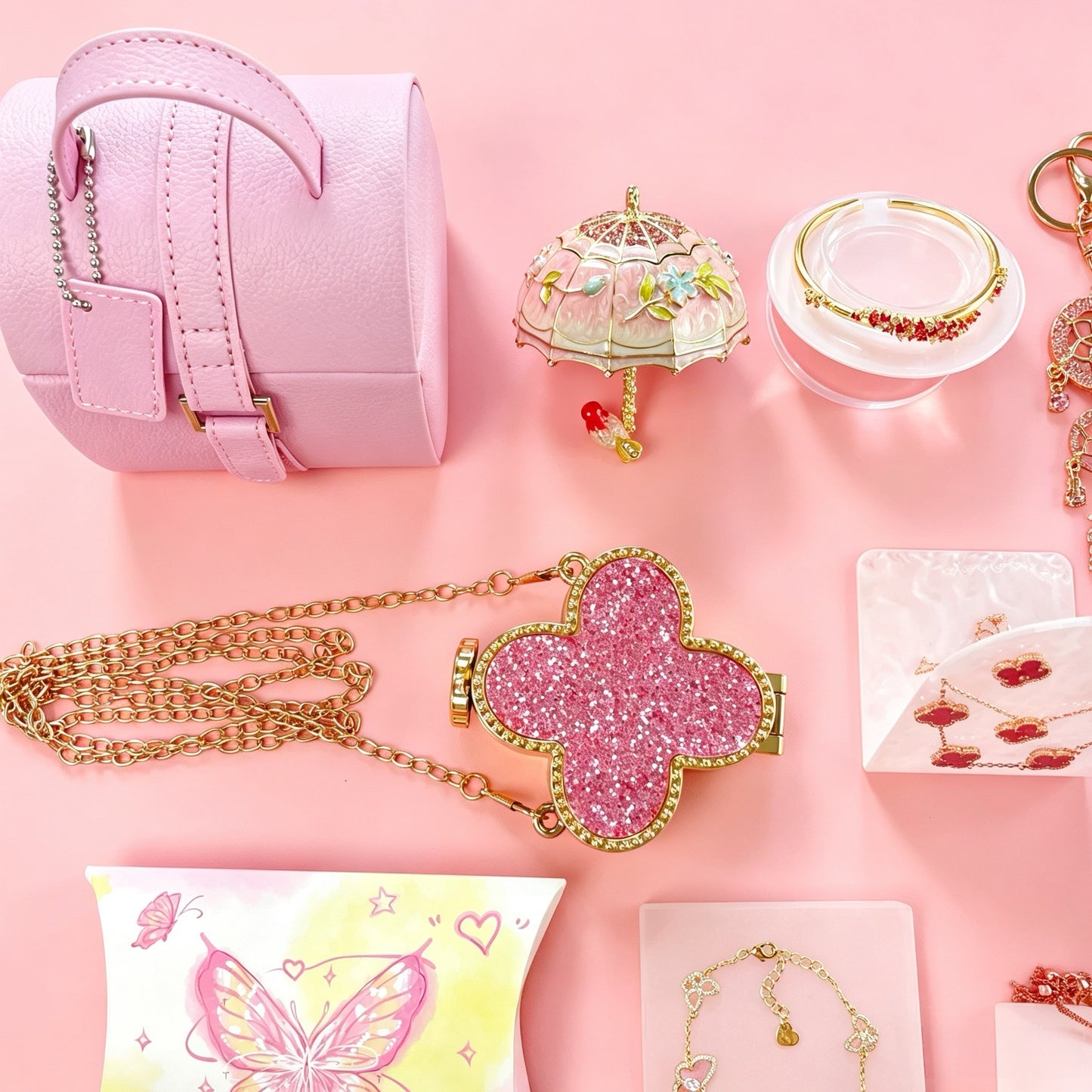Pink Jewelry & Gift Curated Set