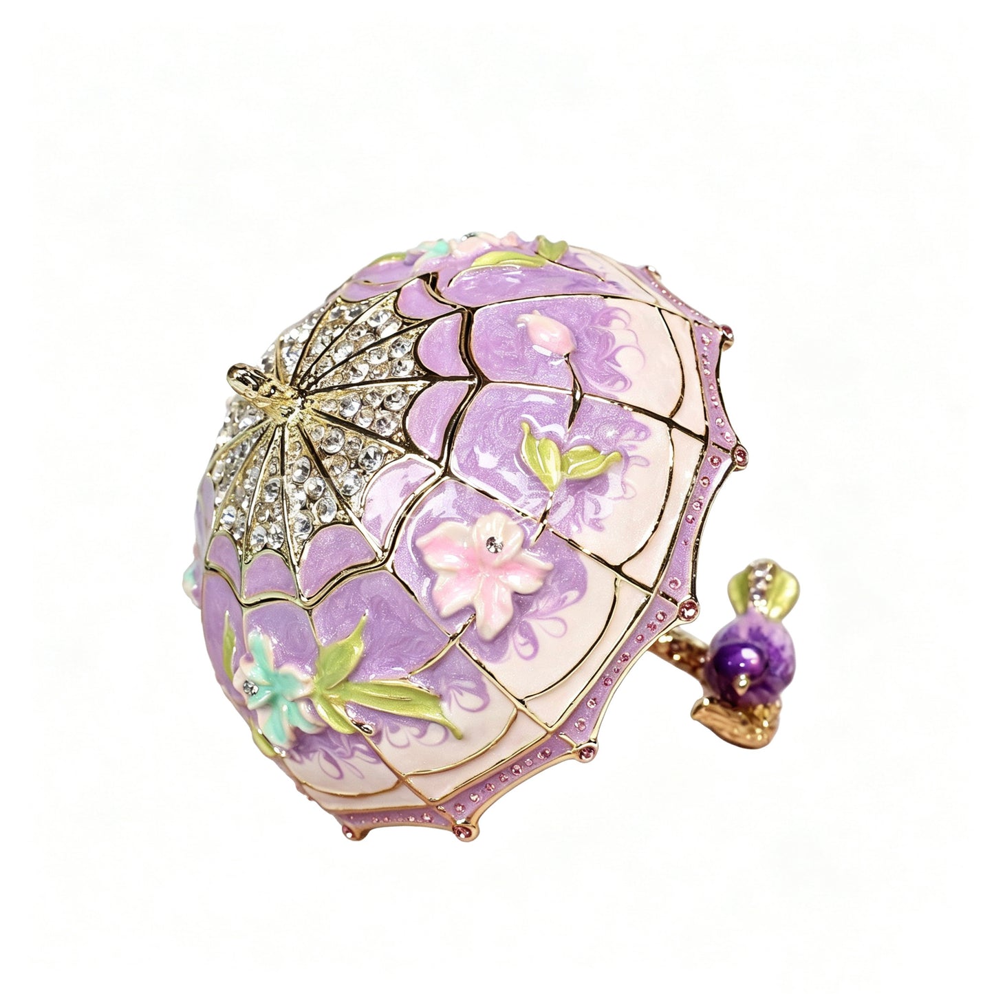 Umbrella‑Shaped Enamel Jewelry Storage Box