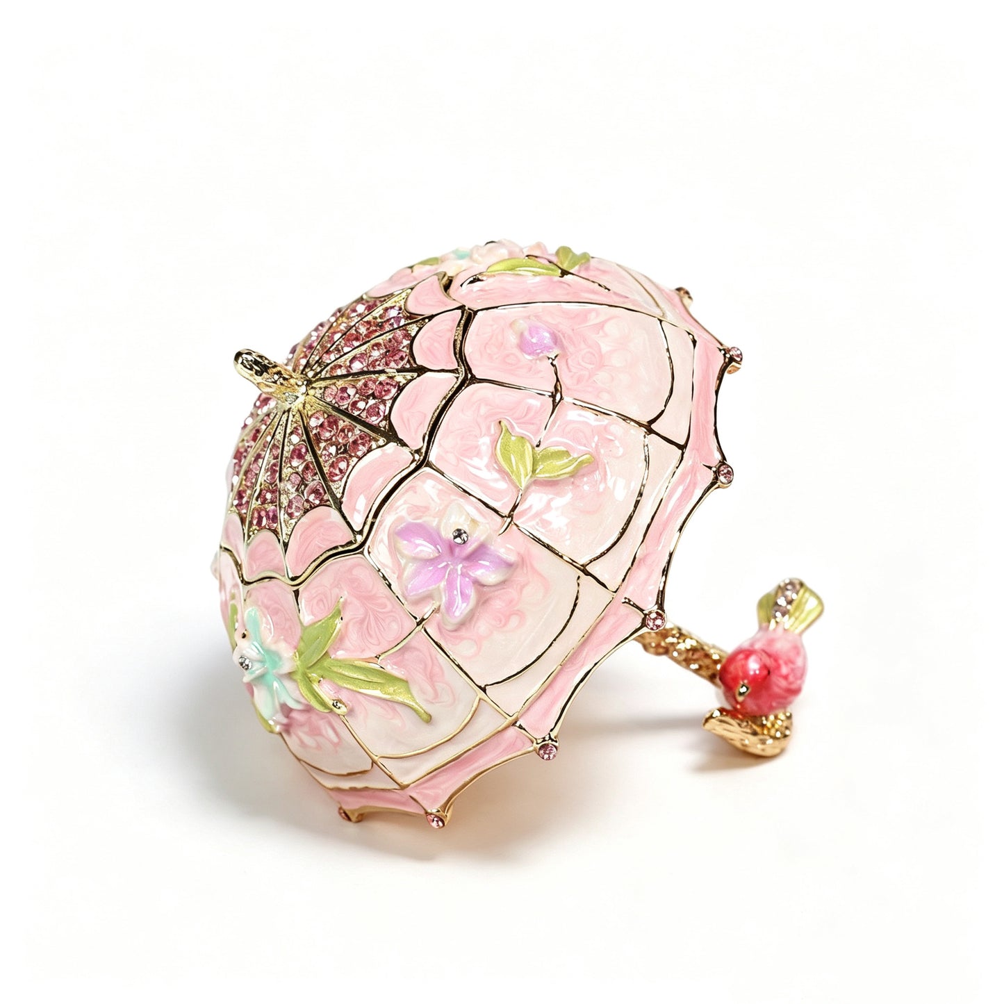 Umbrella‑Shaped Enamel Jewelry Storage Box