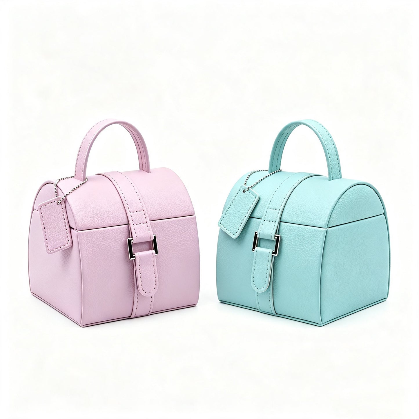 Double‑Layer Pu Leather Jewelry Case