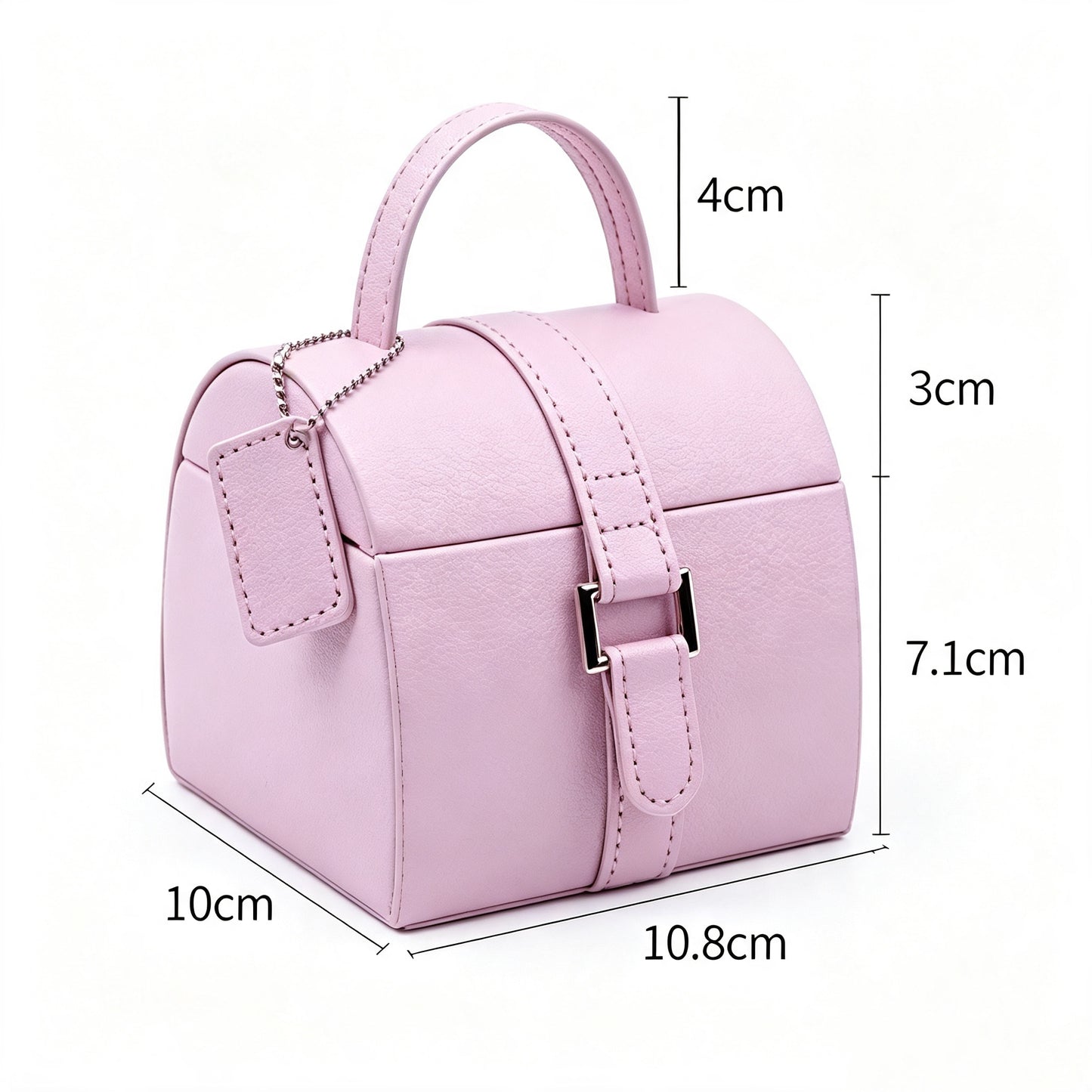 Double‑Layer Pu Leather Jewelry Case