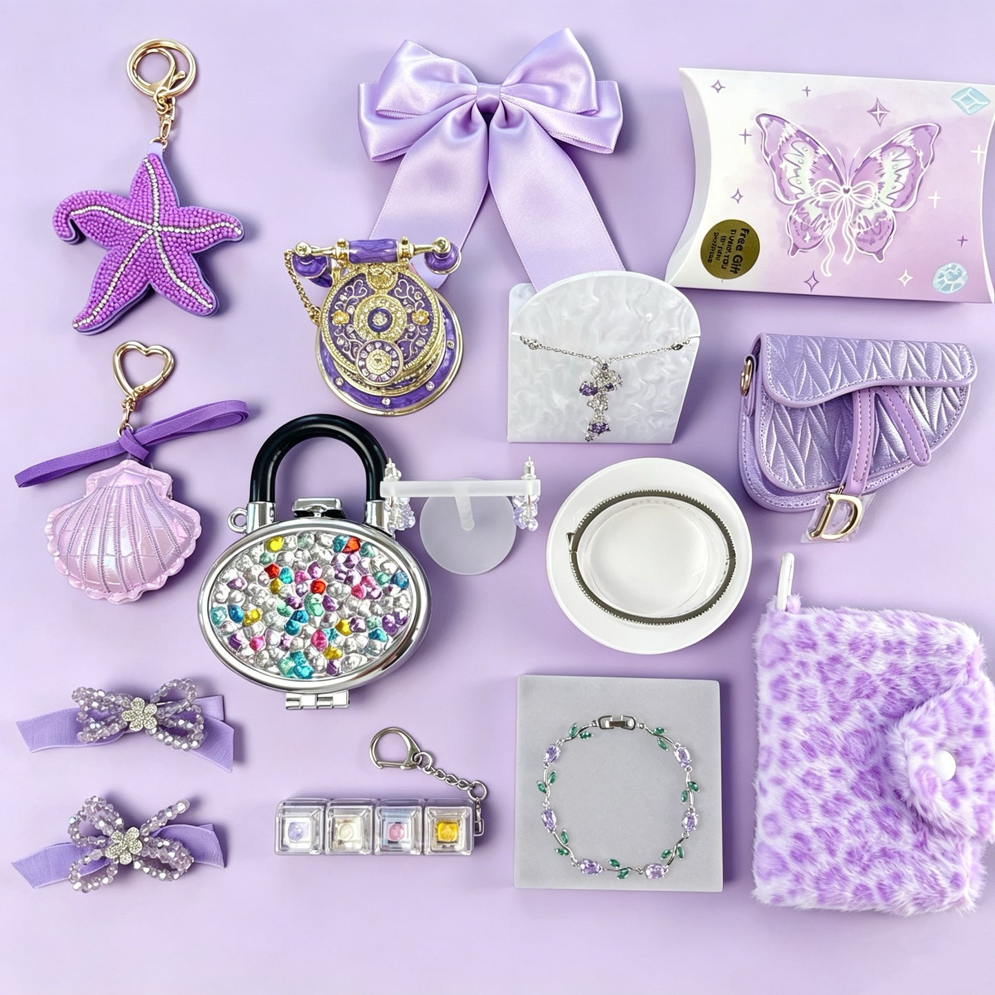 Purple Jewelry & Gift Curated Set