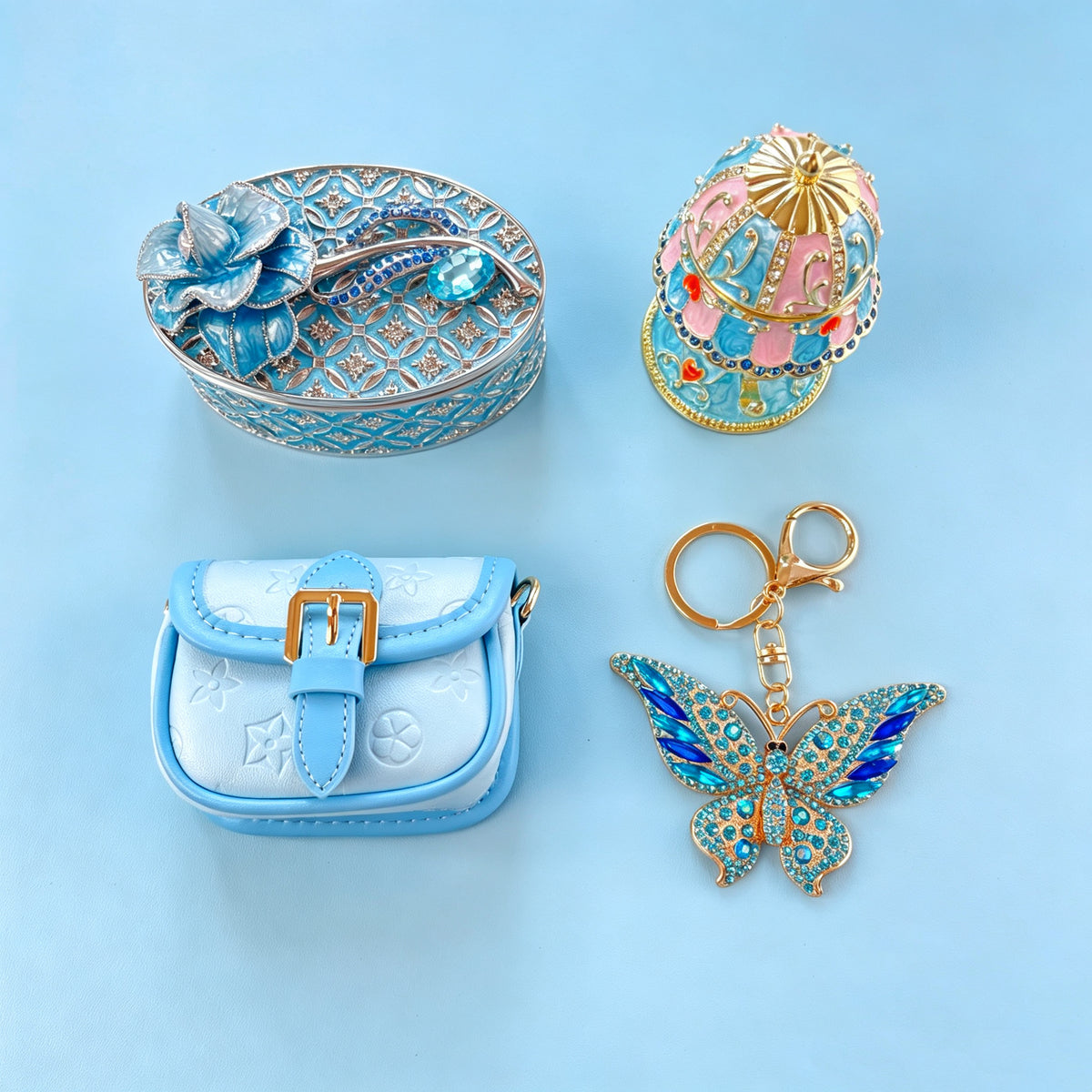 Blue Jewelry & Gift Curated Set