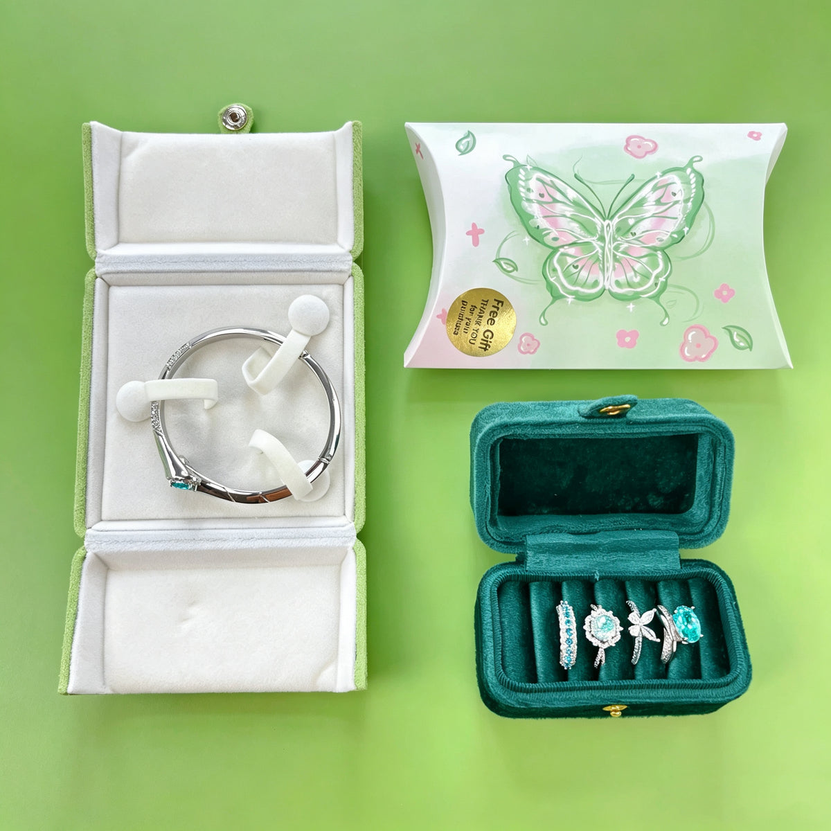 Green Jewelry & Gift Curated Set