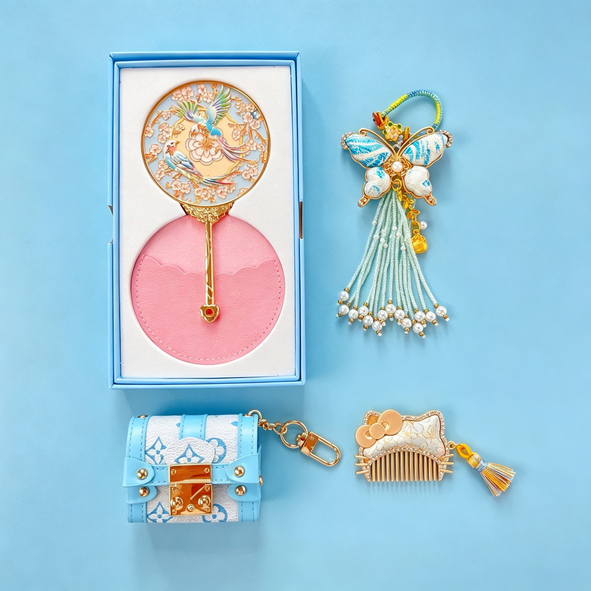 Blue Jewelry & Gift Curated Set