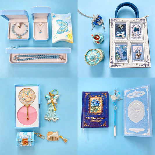 Blue Jewelry & Gift Curated Set