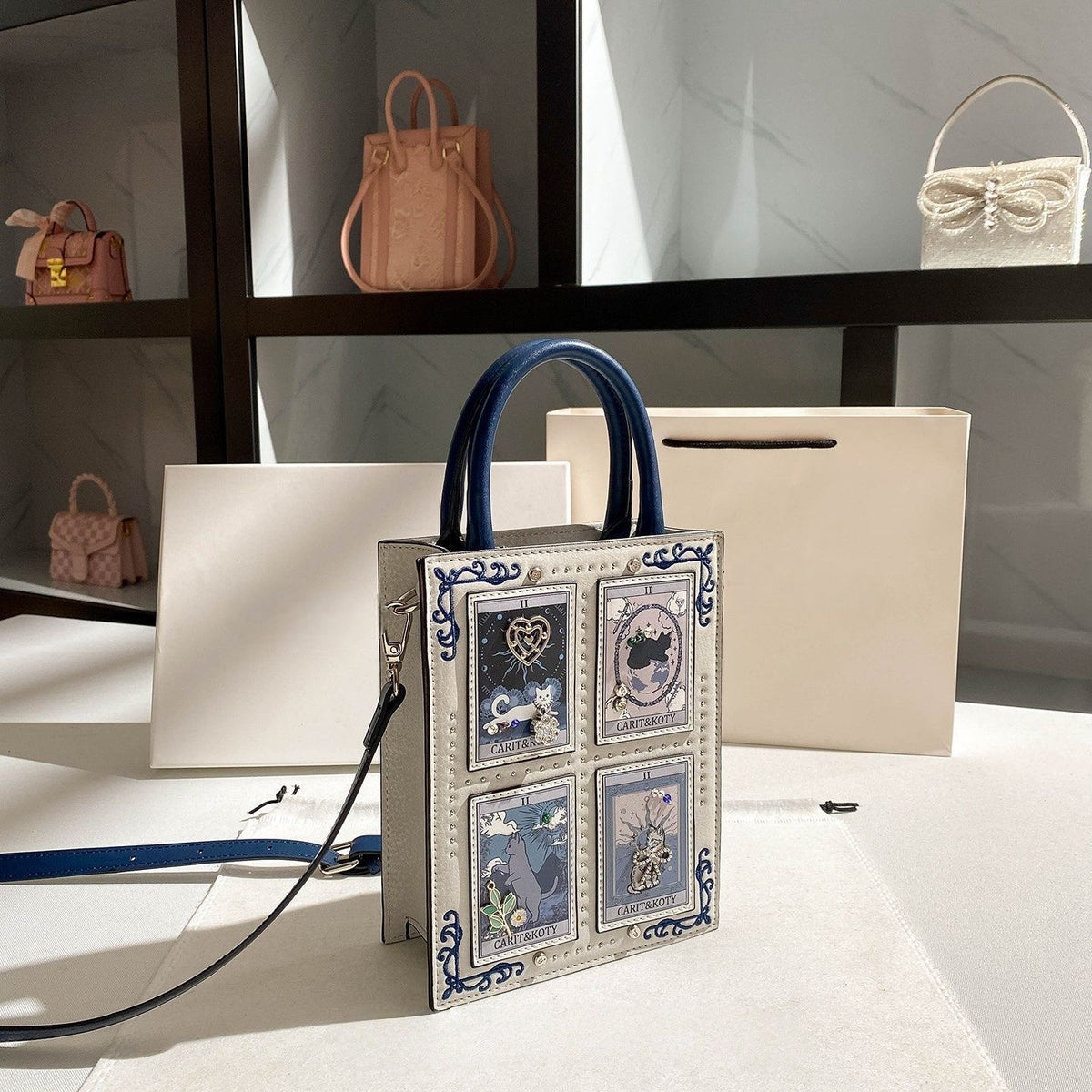 Crossbody Handbag, PU Leather Single Shoulder Small Tote Purse For Daily Use
