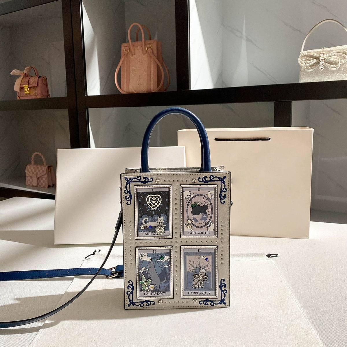 Crossbody Handbag, PU Leather Single Shoulder Small Tote Purse For Daily Use
