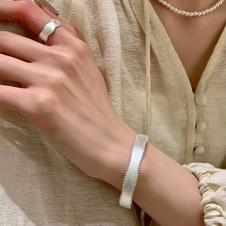 Pure Silver 999 Brushed Silver Bracelet