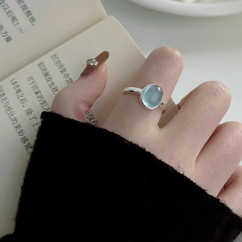 s925 Sterling Silver Aquamarine Ring