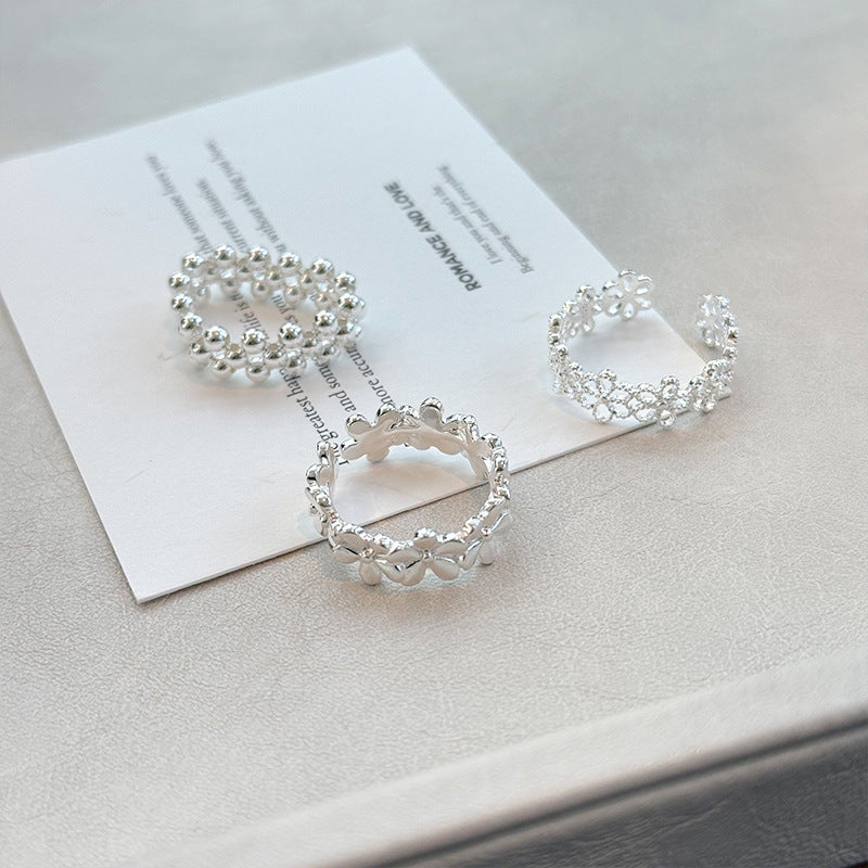 925 Sterling Silver Flower Ring