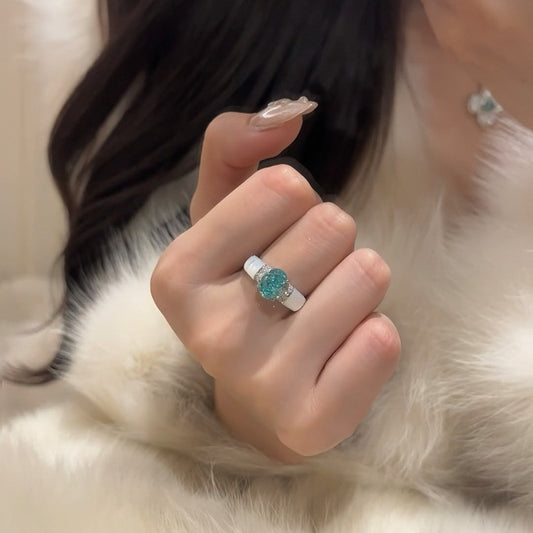 Natural White Fritillaria Ring