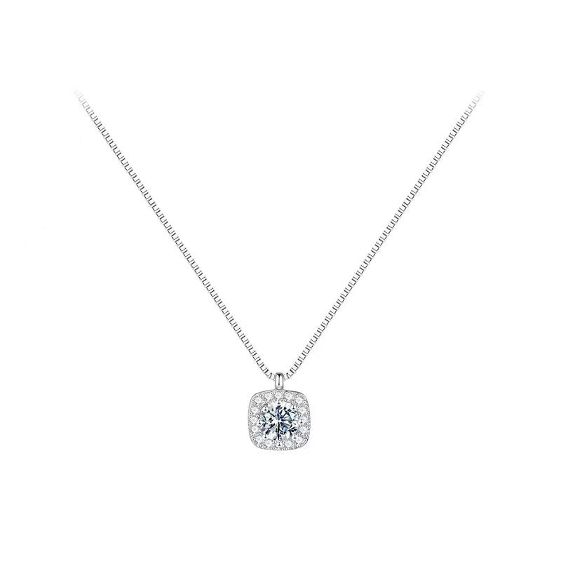 S925スターリングシルバーの小さなシュガーペンダントネックレス