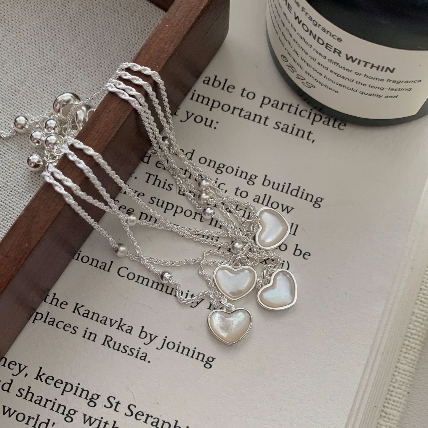 S925 Sterling Silver Love Fritillaria Twist Pull Bracelet