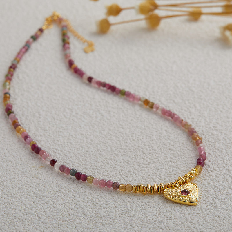 Natural Color Treasure Tourmaline Necklace