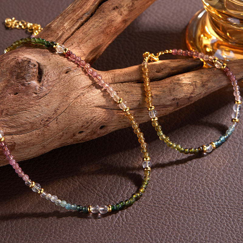Natural Color Treasure Tourmaline Necklace