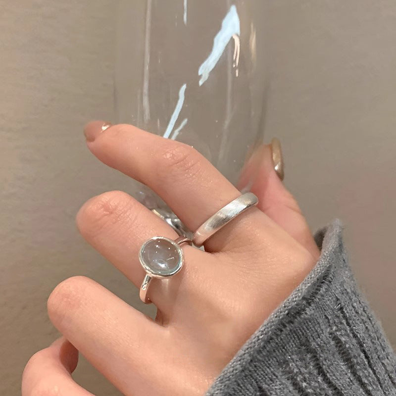 s925 Sterling Silver Aquamarine Ring