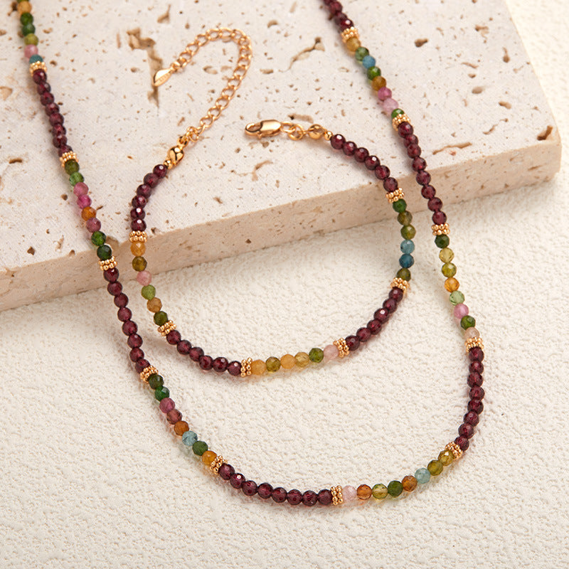 Natural Color Treasure Tourmaline Necklace