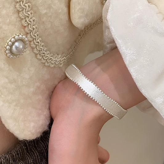 Pure Silver 999 Brushed Silver Bracelet