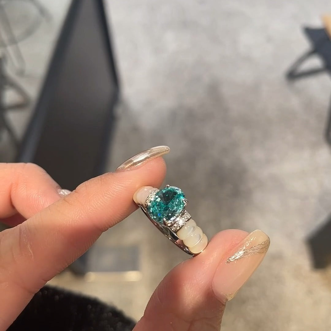 Natural White Fritillaria Ring