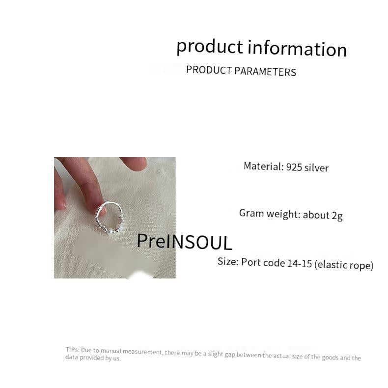 S925 Sterling Silver Freshwater Pearl Broken Silver Ring