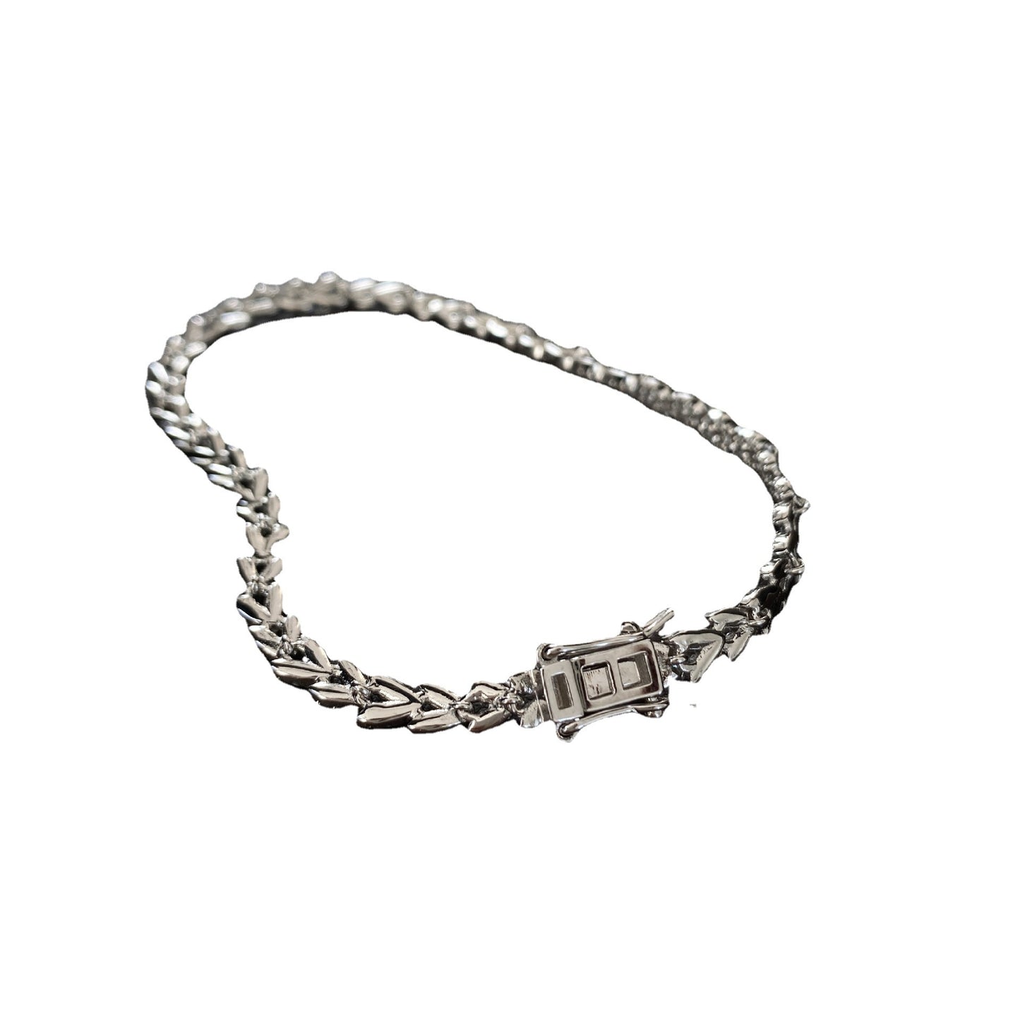 925 Sterling Silver Light Luxury Full Diamond Gold Color Inlaid High Carbon Diamond Bracelet