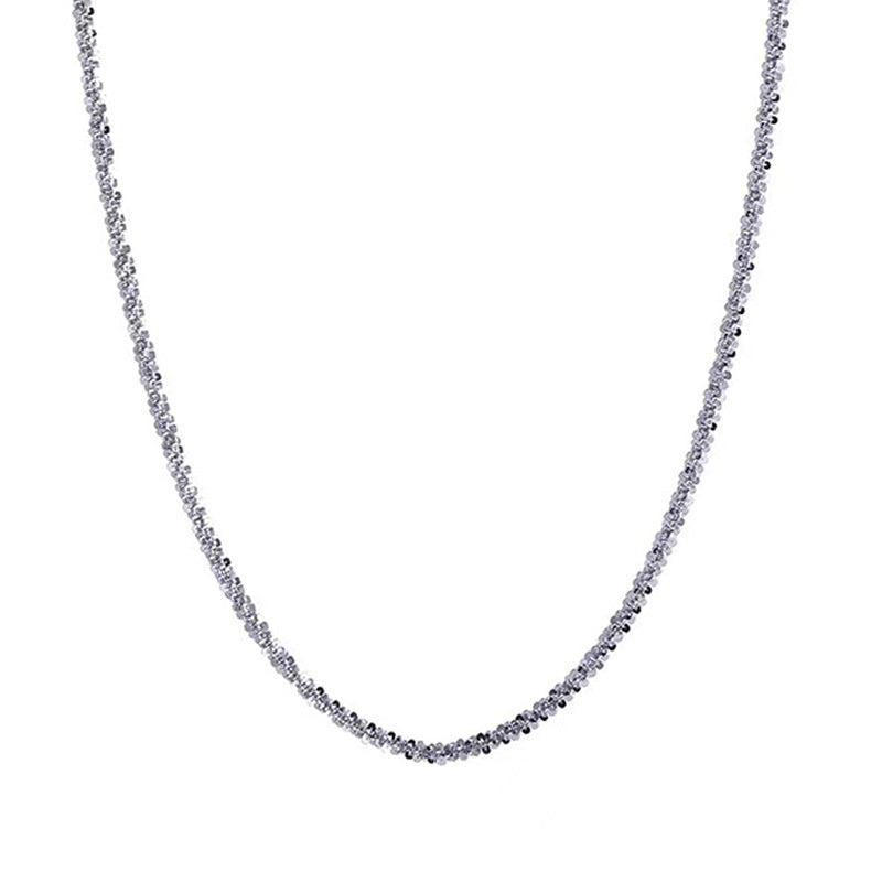 S925 Sterling Silver Sparkling Necklace