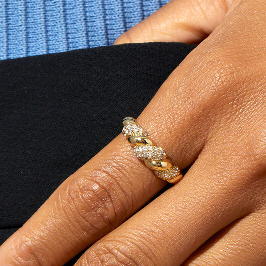 rope full diamond ring