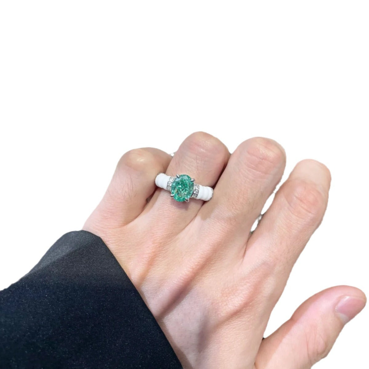 Natural White Fritillaria Ring